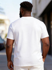 Big & Tall Men's "I LOVE MY WIFE SO MUCH" Printed Round Neck Short Sleeve T-shirt